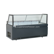正方形ガラス商業用ディスプレイ冷蔵庫ショーケース
